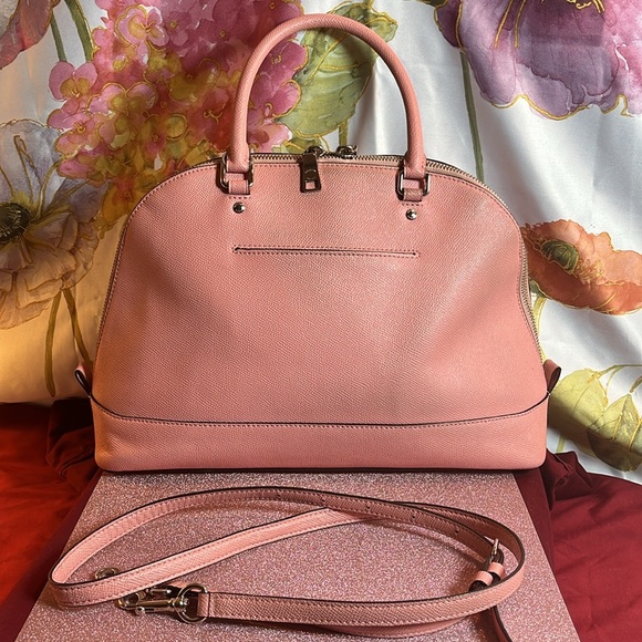 Coach Pink Dome Shaped satchel w/ crossbody - Picture 3 of 7